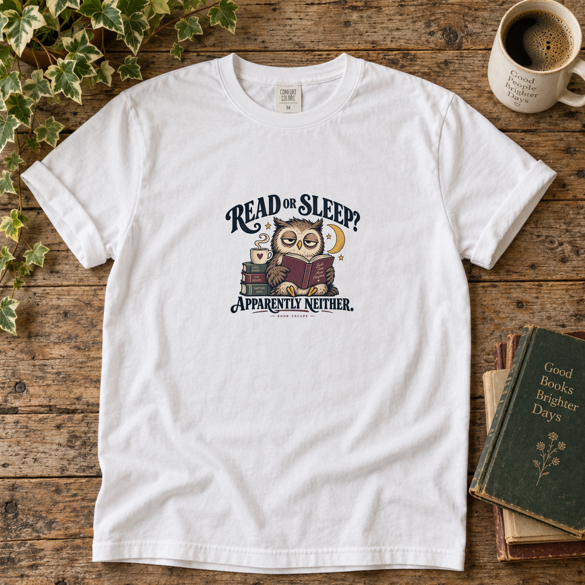 read or sleep? t-shirt