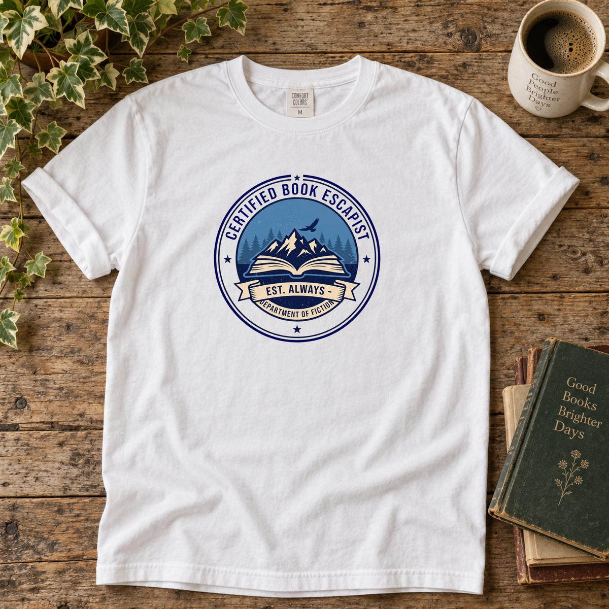 certified book escape artist. t-shirt