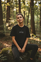 you can do hard things — black tee, moss stone, forest
